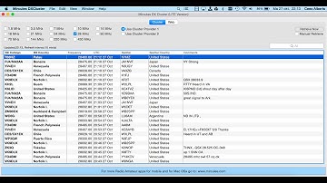 Mircules DX Cluster LITE for the Mac
