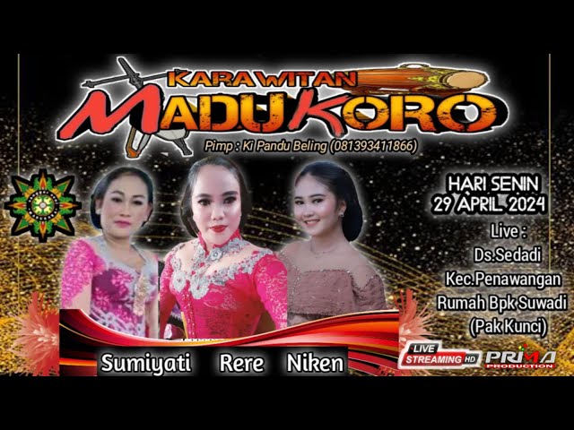 🔴 LIVE STREAMING MADUKORO // WEDDING YULI u0026 JAKI // SEDADI, 29 APRIL 2024 class=