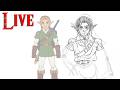 BORA DESENHAR ✍ Arte Digital de Zelda | Live Desenhando o Link de Ocarina of Time #01