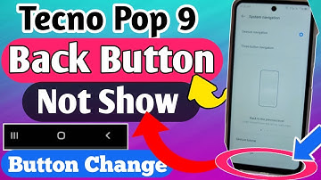 Tecno pop 9 back button not show // tecno pop 9 back button setting