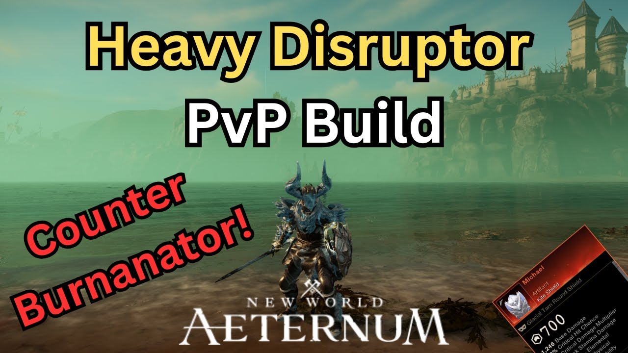 Heavy Disruptor PvP Build New World Aeternum (Counter Burnanator!)