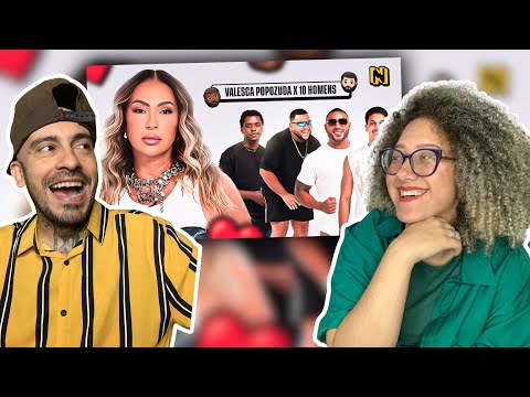 CASAL REAGE: VALESCA POPOZUDA VS 10 HOMENS💛 | Nood Tv | REACT | REAÇÃO