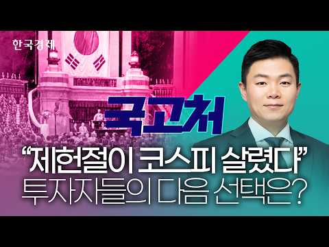“제헌절이 코스피 살렸다” 코스피 급락에도 기회는 있다 개인투자자가 봐야 할 대응 전략 #코스피전망 #코스닥전망 #유망주