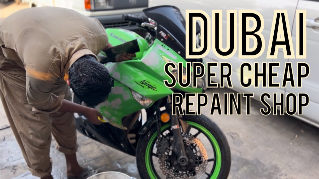 DUBAI CHEAPEST MOTORCYCLE REPAINT SHOP NEW BEST AUTO REPAIRING YouTube