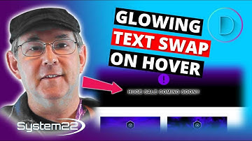 Divi Theme Glowing Text Swap On Hover 👍👍👍