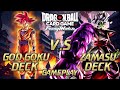Best goku vs zamasu battle dragon ball super card game fusion world gameplay