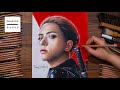 Drawing Black Widow - Scarlett Johansson [Drawing Hands]