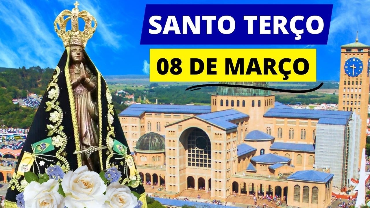 SANTO TERÇO DE HOJE - 08/03/2026 | MISTÉRIOS GLORIOSOS | 3º DOMINGO DA QUARESMA