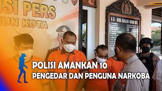 MADIUN - Satreskoba Polres Madiun Kota Amankan 10 Pengedar Dan Pecandu Narkoba