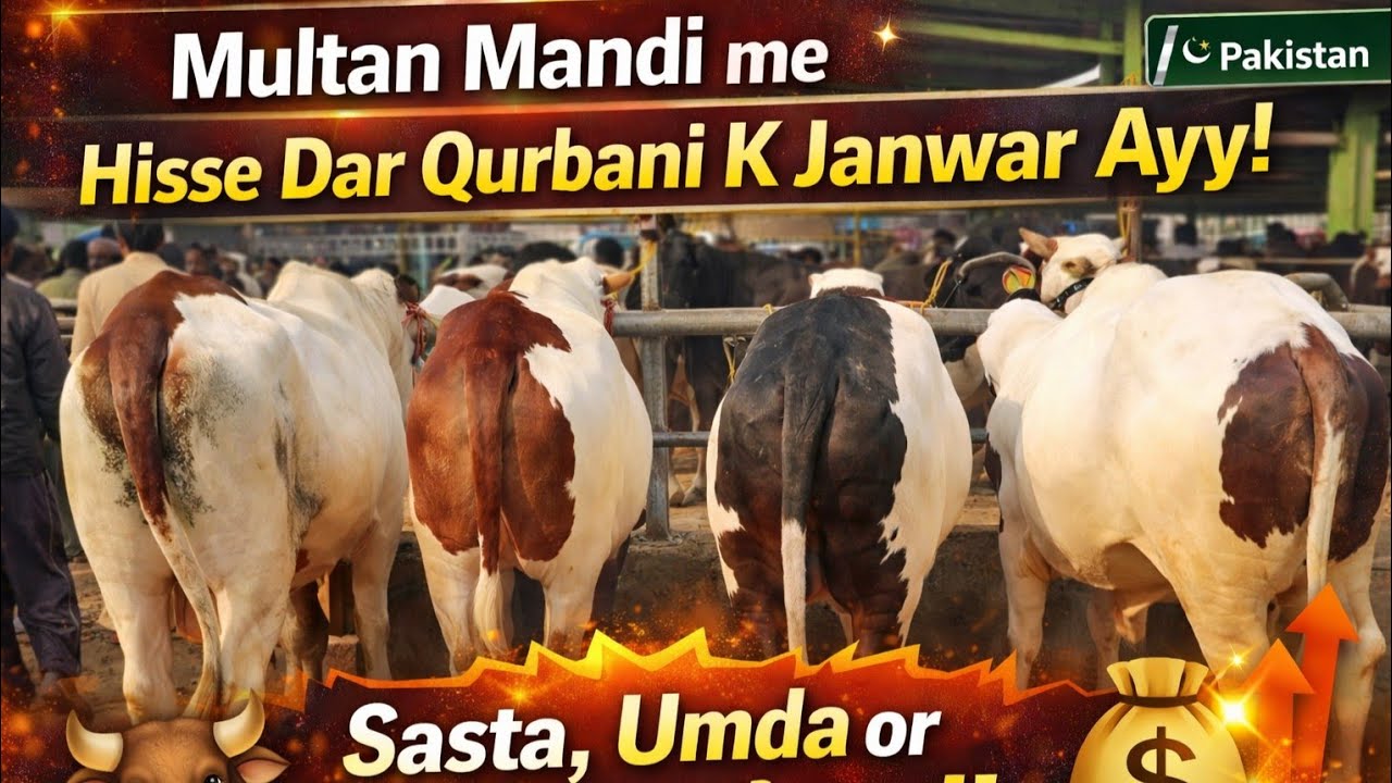 🔔 Multan Mandi Update | Qurbani 2026 k kubsuraat janwar Amazing Video 