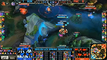EU LCS FNC vs H2K Game 2 Highlights Playoffs Semifinals 2015
