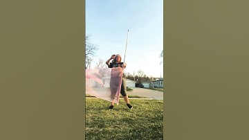 LOOK AT THIS SILK #beginner #growwithme #colorguard #flag