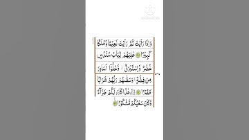 Surah al insan ayah 20-22//سورة الإنسان آية ٢٠-٢٢// surah 76ayah 20-22//Iqraquran