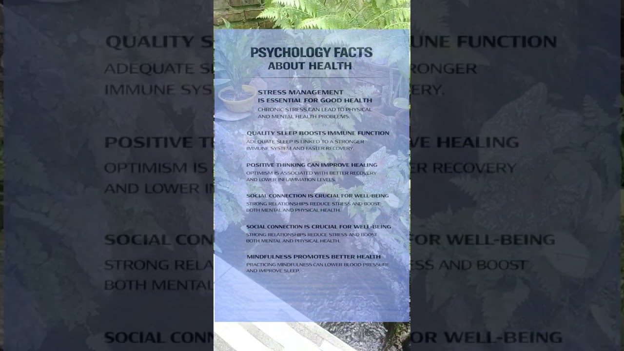 psychology facts about health 