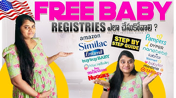 Tips For Creating Multiple Free Baby Registries || USA Telugu Vlogs || Get FREE baby stuff 2024
