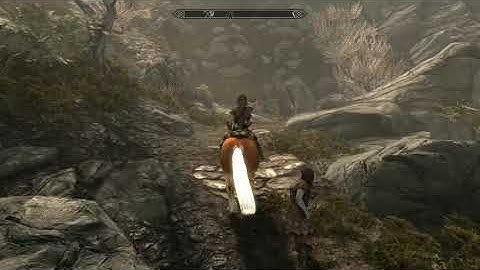 Skyrim SE Test/Prototype: Animated Horse Mane + Tail (HDT-SMP)