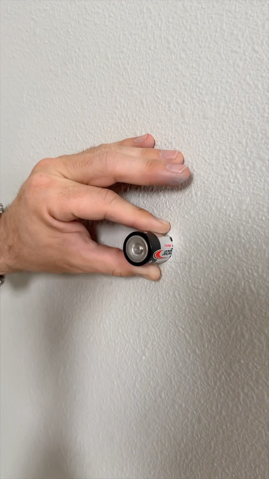 Battery in the wall lights in the room!??