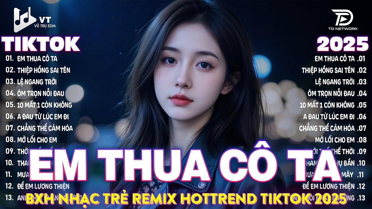 Em Thua Cô Ta Remix ♫ BXH Nhạc Trẻ Remix Hay Nhất 2025 -Top 15 Bản EDM Gây Bão TRIỆU VIEW