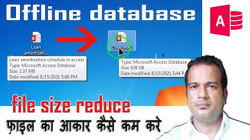 how to reduce access database file size