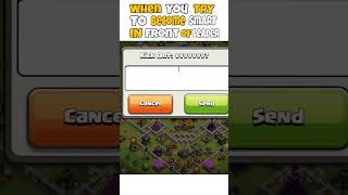 When you try to become smart in front of clan leader in clash of clans #clash_of_clans_shorts#shorts screenshot 4