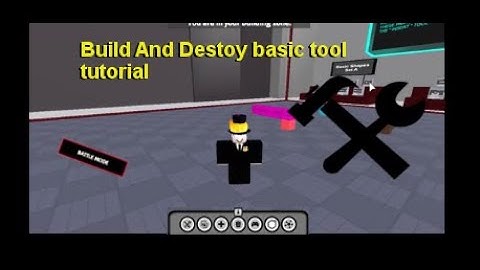 A basic tool tutorial - Roblox Build N Destroy | Bnd tutorials Part 1