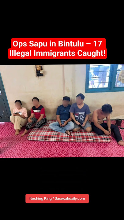 Ops Sapu in Bintulu – 17 Illegal Immigrants Caught! #shorts #short #youtubeshorts