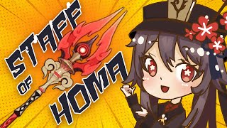 อาวุธที่โกงที่สุดในเกมตอนนี้! Staff of Homa ✤ วิธีการใช้หอก Homa | Genshin How to 101 #7