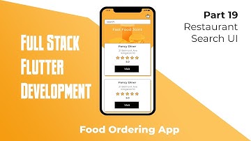 Flutter Food Ordering App - Part 19 Restaurant Search UI