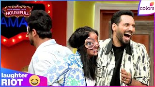 Entertainment Ki Raat Housefull | Punit Pathak Fed Sumbul Touqeer A Shoe Lace | Colors TV