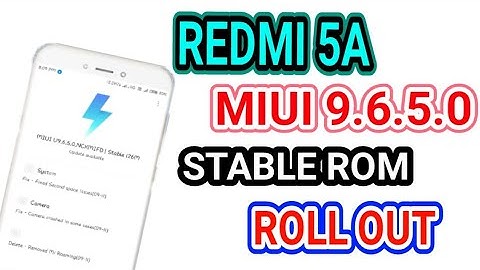 Finally MIUI 9.6.5.0 Stable rom update is Rolling Out for Redmi 5a