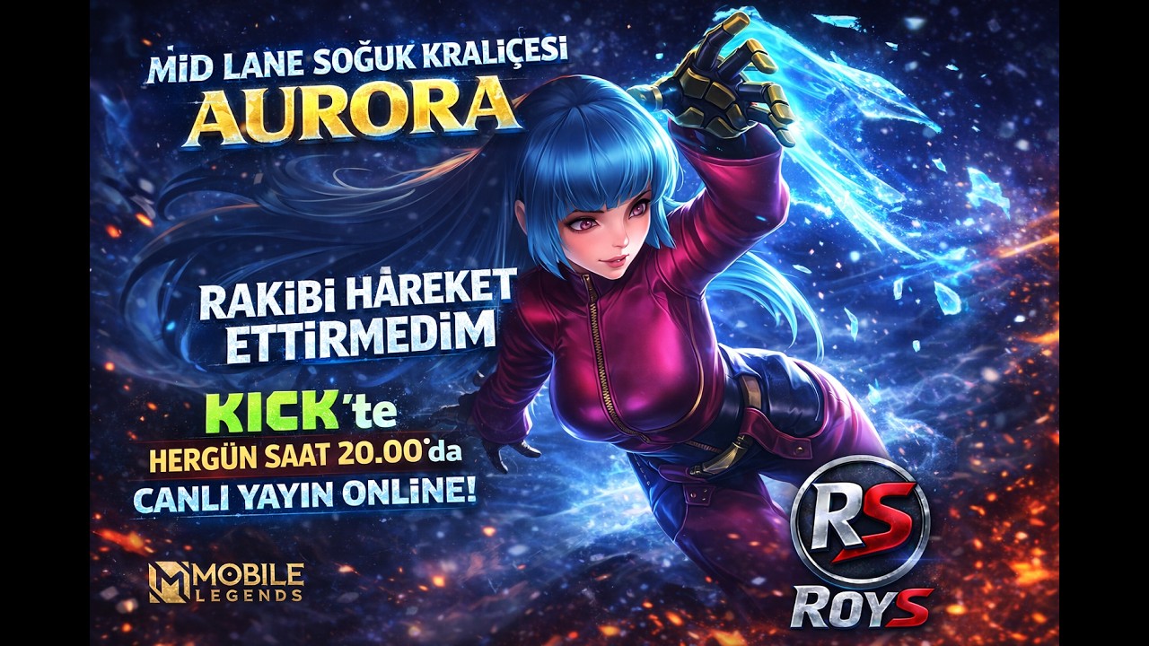 Aurora Mid Lane ile Rakip Takımı Sildim ❄️ MLBB Ranked