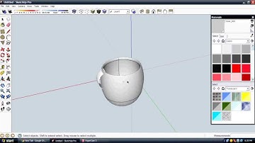 how to create a teacup in sketchup