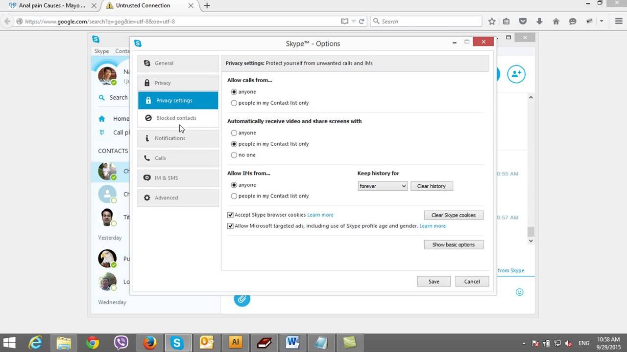 How to Block Skype Contact or People YouTube