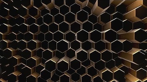 Black-gold Abstract Field Hexagon | Videohive Project Templates