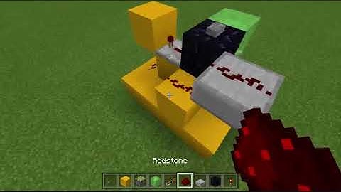 Minecraft Bedrock Edition Tutorial: SLIME BLOCK LAUNCHER DOOR!!