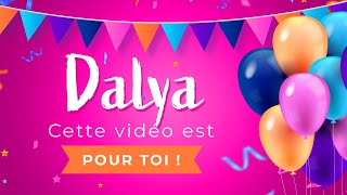 Joyeux Anniversaire Dalya