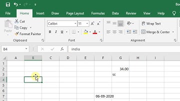 How to change Number setting in Excel 2019 (Home Ribbon) in Hindi || By : Hitesh Wadhwa