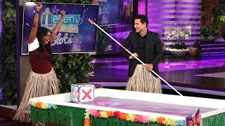 Mario Lopez Helps a Lucky Fan Roll Her Way Down Ellen's Road to Riches!