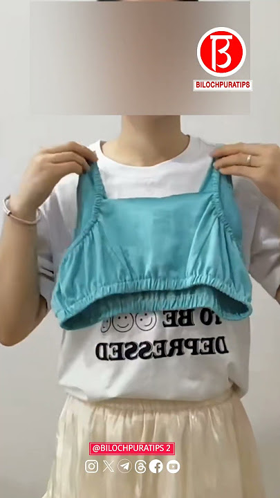 You can cut out a tank top with just one pair of scissors