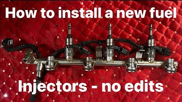 How to install a new fuel injectors on your car or truck - Detailed video no edit