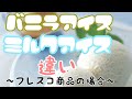 バニラアイスとミルクアイスの違い〜フレスコ商品の場合〜