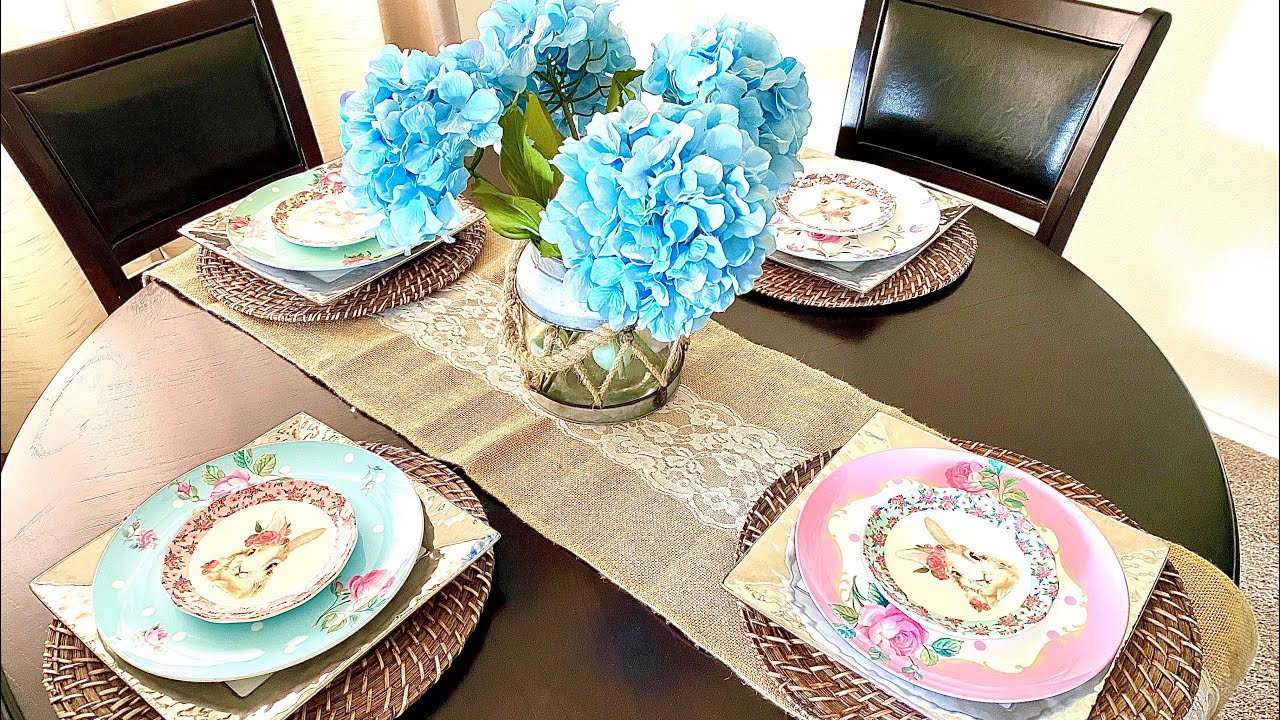 SPRING TABLESCAPE WITH TOUCHES OF EASTER + DECORATE WITH ME!