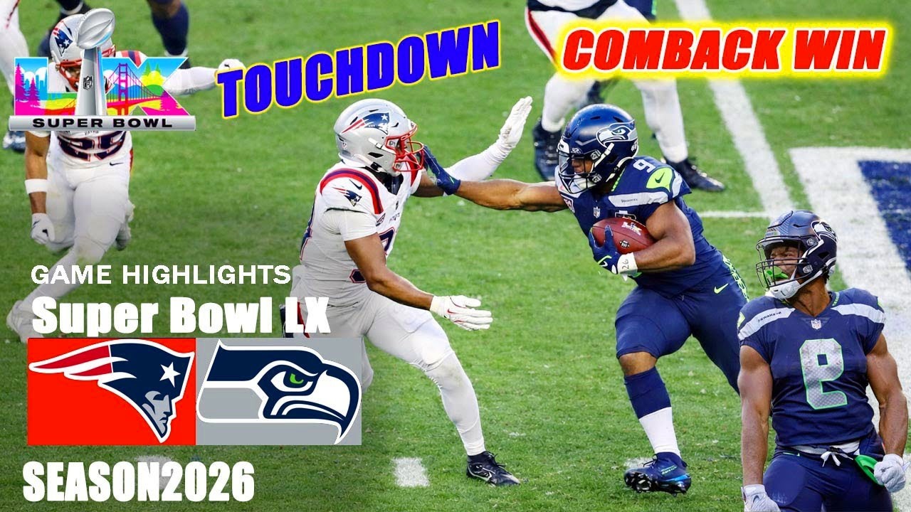 Seahawks vs Patriots 🏆🔥 3rd Quarter | Super Bowl LX Highlights | NFL 2026 Season
