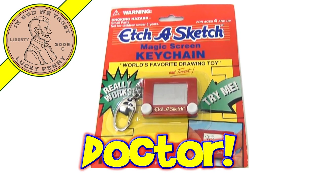 Etch A Sketch Mini Magic Screen Keychain Toy Item # 571-0, Basic