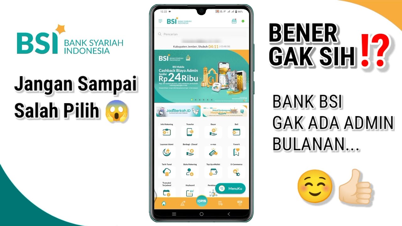 Cara Cek Biaya Bulanan Atm & Biaya Administrasi Bank Bsi Lewat Hp