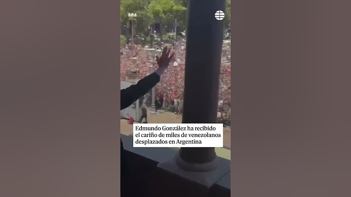 Edmundo González es recibido por #milei en #argentina y recibe el apoyo de miles de venezolanos