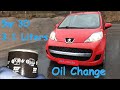 1.0 Peugeot 107 Oil Change Filter Replacement - Citroen C1