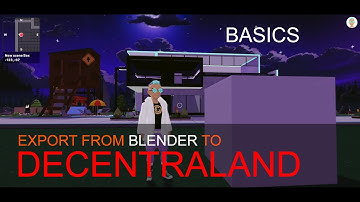 Export Default Object from Blender to Decentraland Builder - The Very First Step