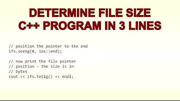 Determine File Size with C++