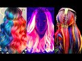 Top 12 Trending Rainbow Hair Color. Best Neon Hair Colorful Tutorial Transformation 2021! Hair Dying